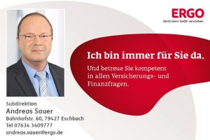 Sponsoren TTC Eschbach - Andreas Sauer - Ergo Versicherungen